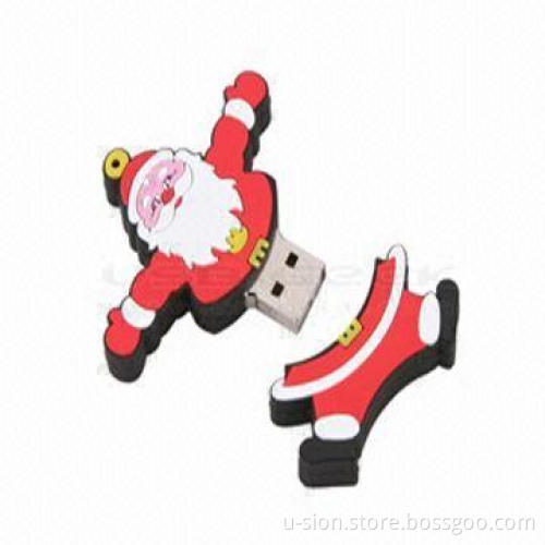 Christmas USB2.0/3.0 Flash Drive in Various Models and Colors, Popular for Gifts